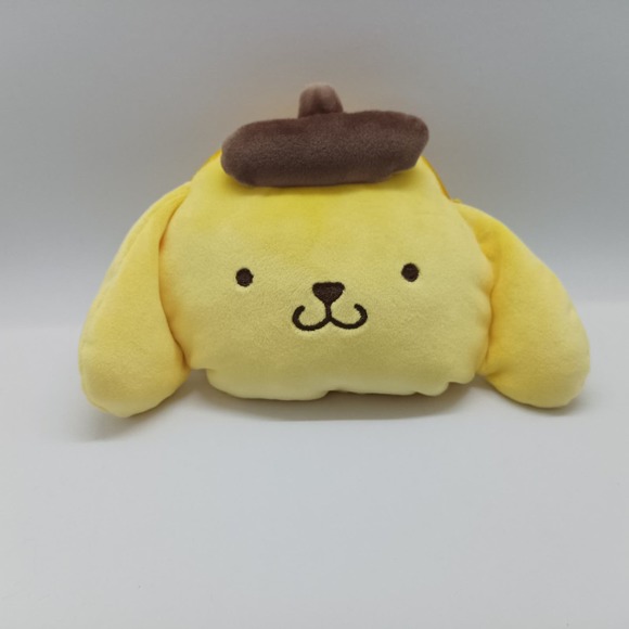 Pompompurin sanrio face plush pouch - Picture 1 of 10